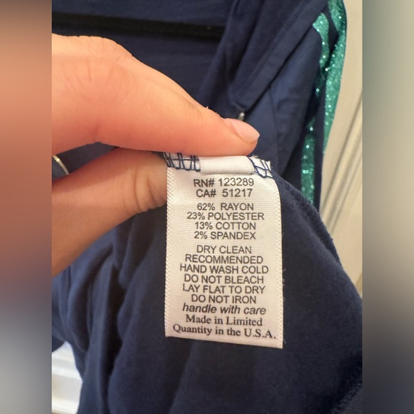 Michael Lauren Large Blue With Aqua Shimmer Zip-Up Hoodie. 💙⚡️ - Picture 5 of 5